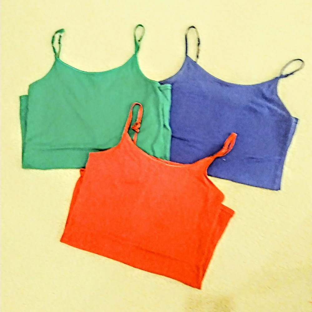 Red, Blue, and Teal Camisole Bundle